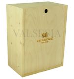 Wooden gift box with the logo of J &amp; J Ostrožovič 6 x 0.75 l
