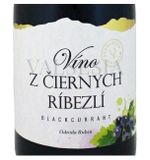 Blackcurrant wine, branded fruit wine, sweet, 0,75 l