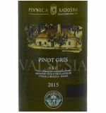 Pinot gris 2015, selection of grapes, dry, 0,75 l