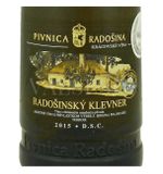 Radošinský Klevner terroir limited 2015, selection of grapes, semi-dry, 0,75 l