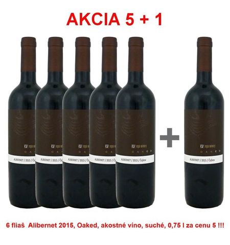 Action 5 + 1 REPA WINERY Alibernet 2015, Oaked, Quality wine, dry, 0,75 l