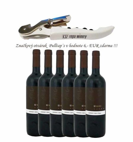 Action - 6 x Alibernet 2015 Oaked, quality wine, dry, 0.75 l