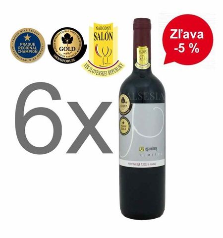Action - 6 x Petit Merle - Limited 2013, Oaked, Quality wine, dry, 0,75 l