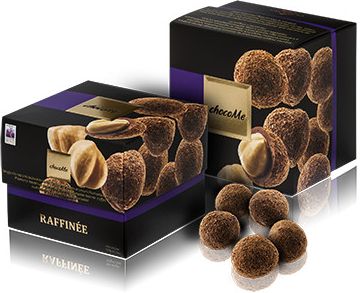 ChocoMe Raffinée - Piemonte peanuts covered with ground coffee Harrar of Ethiopia in nutmeg milk chocolate, 120g