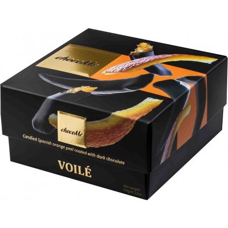 ChocoMe Voilé - Candied Spanish orange peel in dark chocolate with cloves, 120g