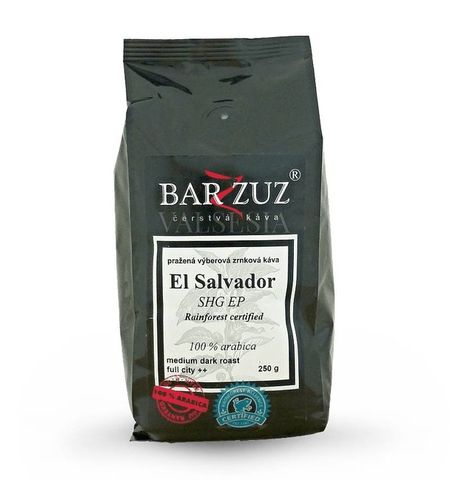 El Salvador SHG EP, Rainforest certified, 100% arabica beans, 250 g