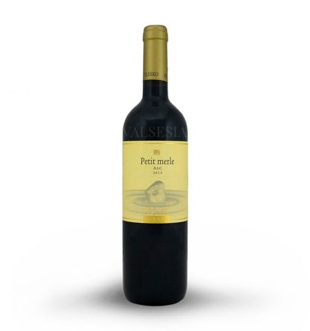 Petit merle D.S.C. 2012 quality branded wine, dry, 0.75 l