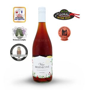 Cranberry wine - limited edition, brand fruit wine, sweet, 0,75 l