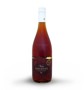 Strawberry wine, branded fruit wine, sweet, 0.75 l
