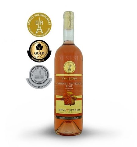 Cabernet Sauvignon Rosé - Vinodol 2015, quality wine, semi-sweet, 0.75 l