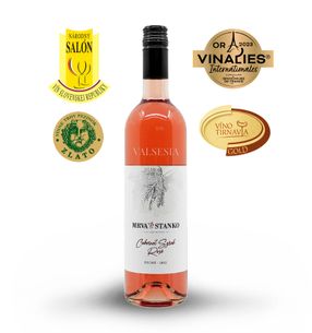 Cabernet Syrah rosé 2022, quality wine, dry, 0.75 l