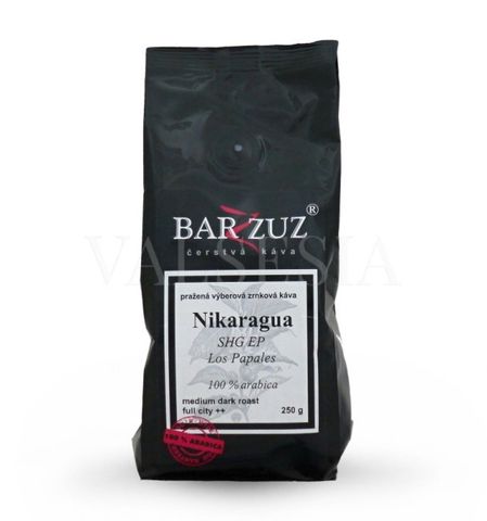 Nicaragua San Ramón, SHG EP, Scr. 18, washed, coffee beans, 100% arabica, 250 g