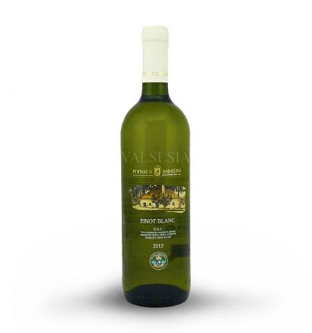 Pinot blanc 2015 late harvest, dry, 0.75 l