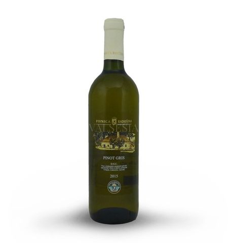 Pinot gris 2015, selection of grapes, dry, 0,75 l