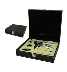 Corkscrew Deluxe accessories in gift box - black